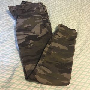 Express camouflage ankle jeggings